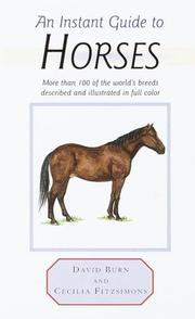 Cover of: Instant Guide to Horses (Instant Guides)