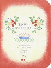 Cover of: Recipes Remembered by Marcia Adams