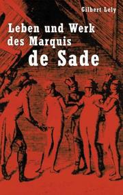 Cover of: Leben und Werk des Marquis de Sade.