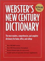 Cover of: Webster's New Century Dictionary by RH Value Publishing