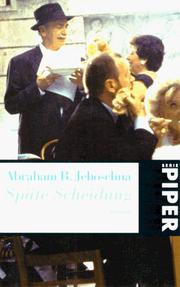 Cover of: Späte Scheidung. Roman.
