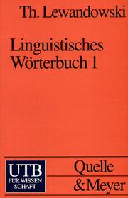 Cover of: Linguistisches Wörterbuch 1/3.