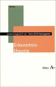 Cover of: Erkenntnistheorie