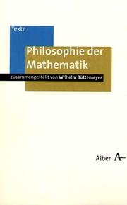 Cover of Philosophie der Mathematik