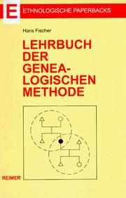 Cover of: Lehrbuch der Genealogischen Methode.