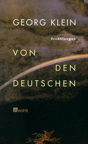 Cover of: Von den Deutschen.