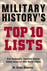 Cover of: Military History's Top 10 Lists by M. Evans Brooks