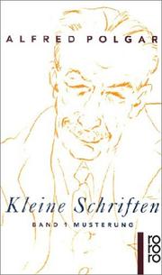Cover of: Kleine Schriften Bd. I Musterung.