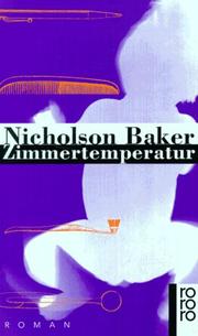 Cover of: Zimmertemperatur.