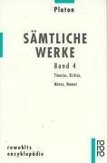 Cover of: Sämtliche Werke 04. Timaios, Kritias, Minos, Nomoi.