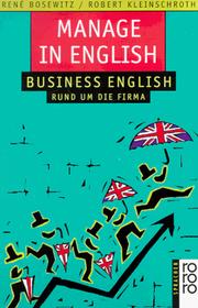 Cover of: Manage in English. Business English rund um die Firma. (Lernmaterialien)