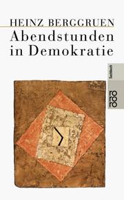 Cover of: Abendstunden in Demokratie.