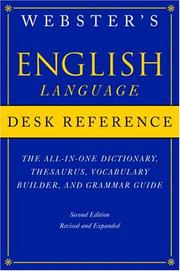 Cover of: Webster's English language desk reference by 