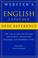 Cover of: Webster's English language desk reference