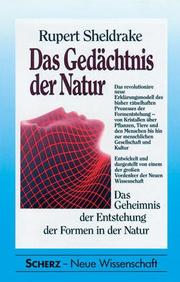 Cover of: Das Gedächtnis der Natur. Sonderausgabe. by Rupert Sheldrake, Rupert Sheldrake