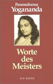 Cover of: Worte Des Meisters by Yogananda Paramahansa