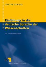 Cover of: Einführung in die deutsche Sprache der Wissenschaften. Ein Lehrbuch für Ausländer.