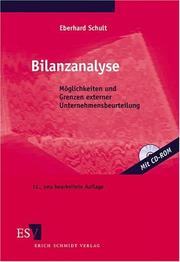 Cover of: Bilanzanalyse. Möglichkeiten und Grenzen externer Unternehmensbeurteilung.