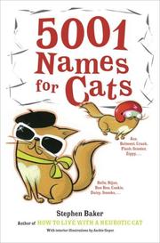 Cover of: 5001 names for cats / Stephen Baker. by Stephen Baker