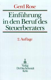 Cover of: Einführung in den Beruf des Steuerberaters.