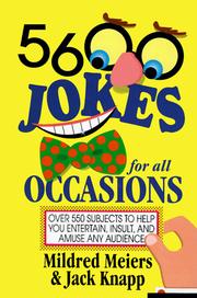 Cover of: 5600 jokes for all occasions by Mildred Meiers