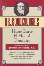 Cover of: Dr. Goodenough's Home Cures and Herbal Remedies