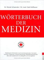 Cover of: Wörterbuch der Medizin.