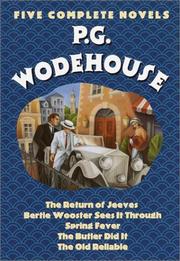 Cover of: P.G. Wodehouse  by P. G. Wodehouse