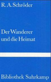 Cover of: Bibliothek Suhrkamp, Bd.3, Der Wanderer und die Heimat