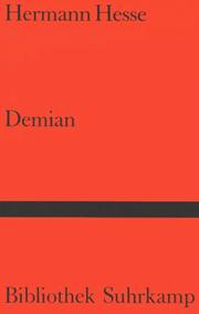 Cover of: Bibliothek Suhrkamp, Bd.95, Demian by Hermann Hesse