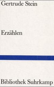 Cover of: Erzählen. Vier Vorträge. by Gertrude Stein, Ernst Jandl