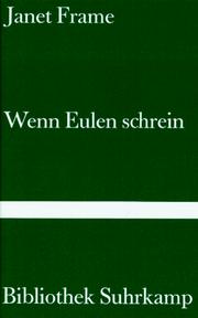 Cover of: Wenn Eulen schrein. by Janet Frame