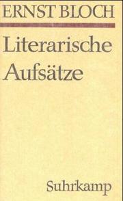 Cover of: Gesamtausgabe, 16 Bde., Ln, Bd.9, Literarische Aufsätze
