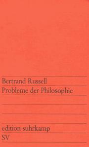 Cover of: Probleme der Philosophie. by Bertrand Russell