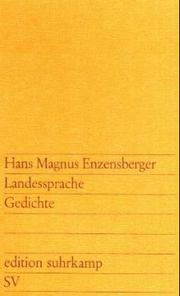 Cover of: Landessprache. by Hans Magnus Enzensberger