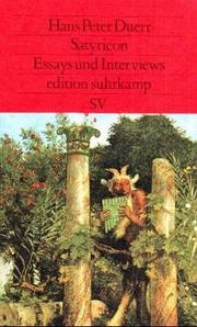 Cover of: Satyricon. Essays und Interviews. ( Neue Folge, 346). by Hans Peter Duerr