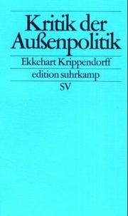 Cover of: Kritik der Außenpolitik.