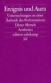Cover of: Ereignis und Aura