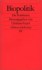 Cover of: Biopolitik. Die Positionen.