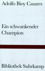 Cover of: Ein schwankender Champion.