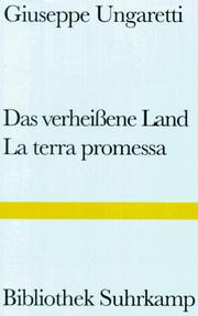 Cover of: Das verheißene Land. Das Merkbuch des Alten.