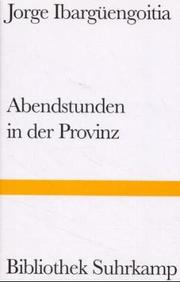 Cover of: Abendstunden in der Provinz.