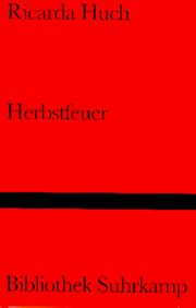 Cover of: Herbstfeuer.