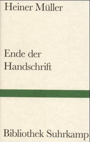 Cover of: Ende der Handschrift.