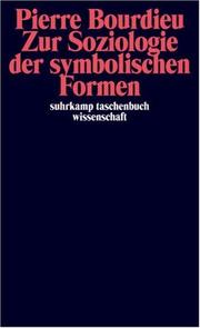 Cover of: Zur Soziologie der symbolischen Formen.