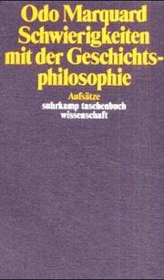 Cover of: Schwierigkeiten mit der Geschichtsphilosophie