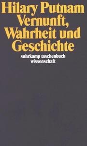 Cover of: Vernunft, Wahrheit und Geschichte.