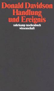 Cover of: Handlung und Ereignis.