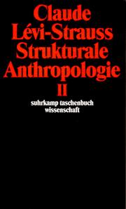 Cover of: Strukturale Anthropologie II.