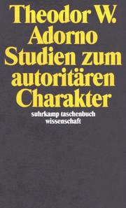 Cover of: Studien zum autoritären Charakter.